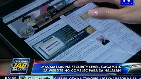 Mas mataas na security level, gagamitin sa website ng COMELEC para sa halalan