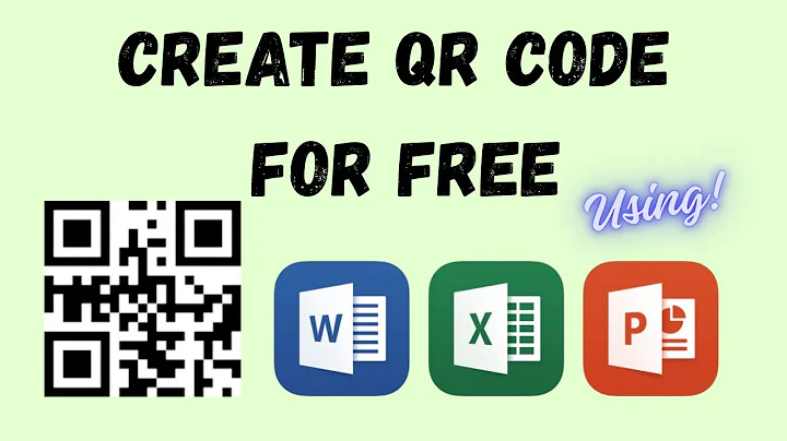 Easily!! How to create QR Code in Microsoft Word, Excel, & PowerPoint