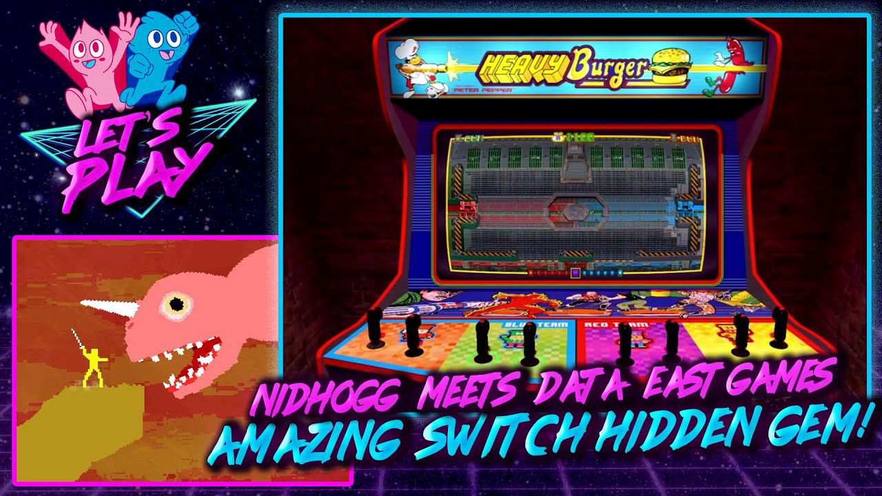 What happens if you mix all of Data East's classic arcade games with Nidhogg?! You get HEAVY BURGER!