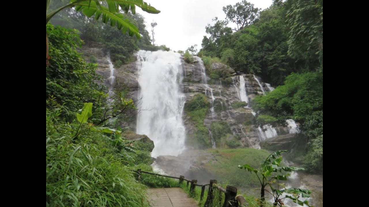 Watch Wachirathan Waterfalls in beautiful Thailand