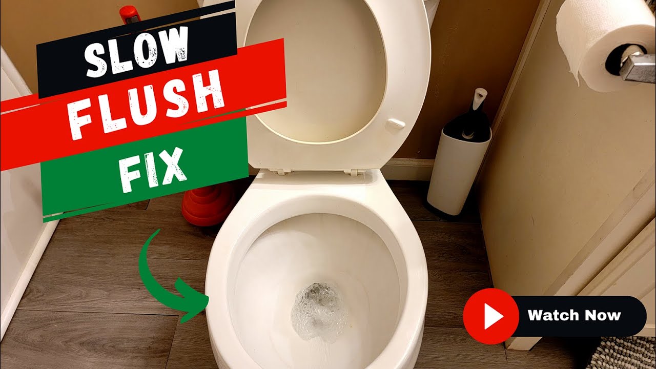 How to Unclog a Slow Draining Toilet
