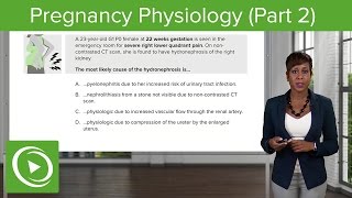 Pregnancy Physiology: Gastrointestinal & Renal System  – Obstetrics Course | Lecturio