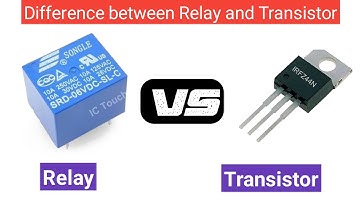 Relay vs Transistor  - Difference between Relay and Transistor