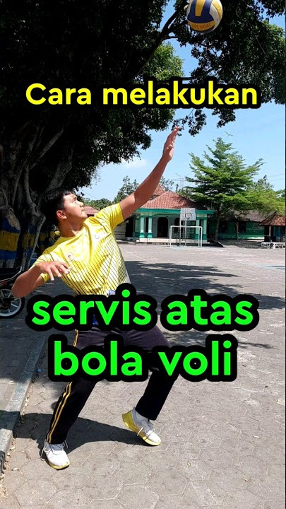 Cara melakukan servis atas bola voli #volleyball #bolavoli #voliindonesia