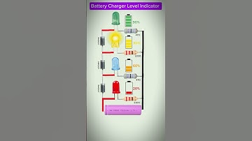 Battery Charger Level Indicator Circuit | Circuit Explaining #shorts #battery #tech