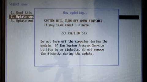 How to UPDATE IBM T30 BIOS if you come cross big #4 in the screen