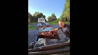 Transporting a 1937 MG TA 😍 Family classic going for restoration! #ClassicCar #AstiRecovery