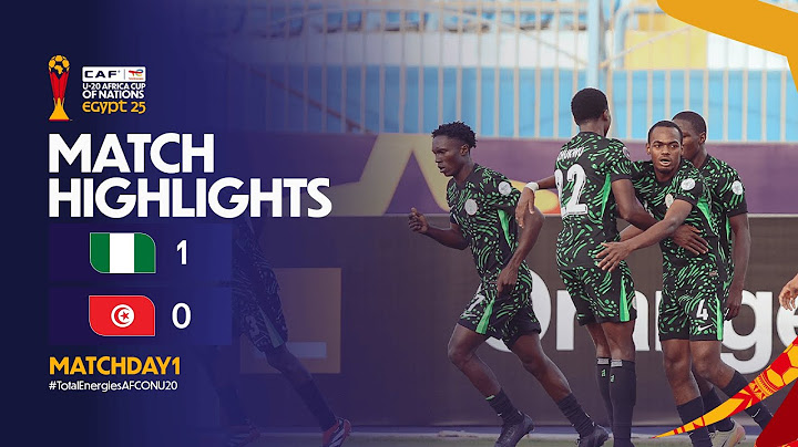 Nigeria 1-0 Tunisia Match Highlights l TotalEnergies AFCON U-20 l Matchday 1 Highlights
