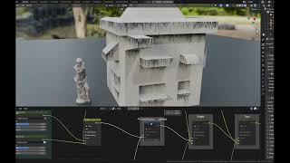 Grunge mask with Raycast node.