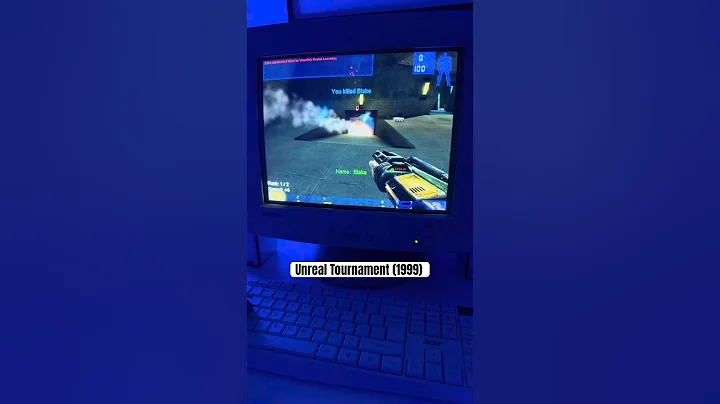 Unreal Tournament (1999) on Microsoft Windows. #crt #retrogaming #fps #unreal #pcgaming