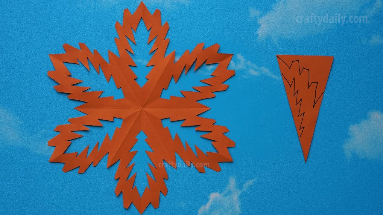 Paper Snowflake #04 | How to make a paper snowflakes step by step