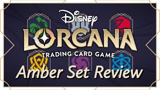 Disney Lorcana Set 1 Amber Cards Review