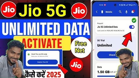 Jio Sim 5G Shuru kese karain // Jio 5G Activate kese karain // How to Activate jio 5G Free net  