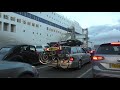 Driving Off Ferry MV Armorique Brittany Ferries Plymouth, England 3rd June 2019
