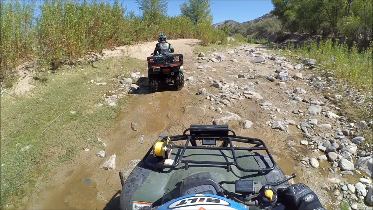 Quad River Ride in the Desert w/ the Honda Rancher and Recon ATVs at ...