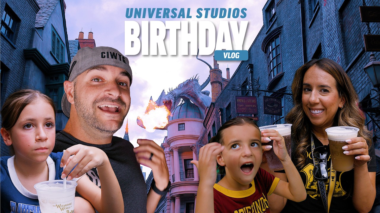 🎂⚡ Celebrating Our Daughter’s 6th Birthday at Universal Studios! | Butterbeer, Wands & Harry Potter!