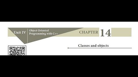 11 STD || COMPUTER || CH: 14- CLASSES AND OBJECTS