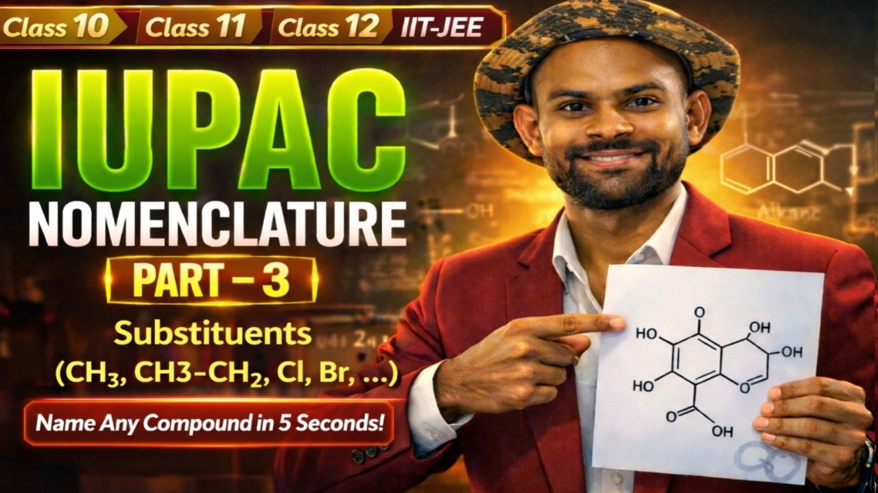 💫IUPAC Nomenclature Rules Part 3 | Substituent Naming Rule | Methyl Ethyl | Class 11, 12 IIT JEE ⚡