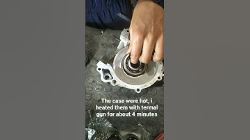 Crankshaft bearing installation, the right way using thermal expansion 👌🏻