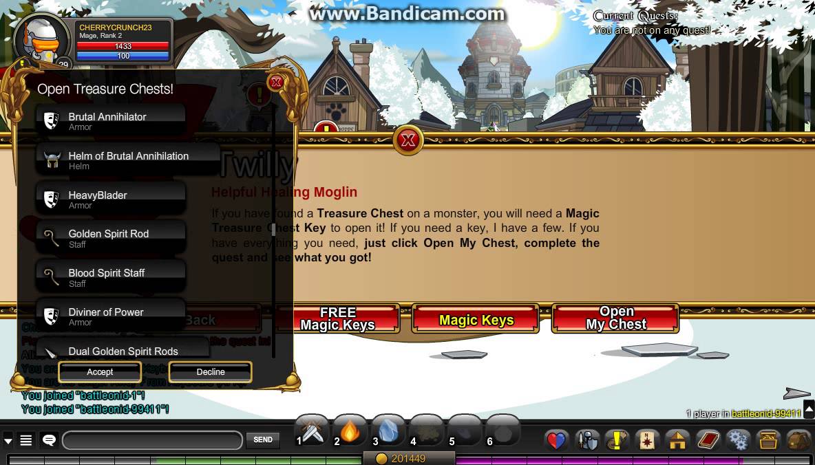 AQWTreasure Chest Opening part 1 YouTube