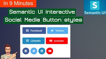 Coding semantic ui interactive social media buttons styles | semantic ui social media button styles