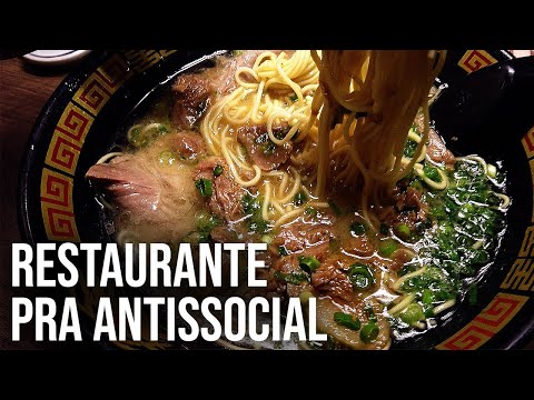 Vídeo: Ichiran Ramen: o melhor restaurante do mundo para comer sozinho