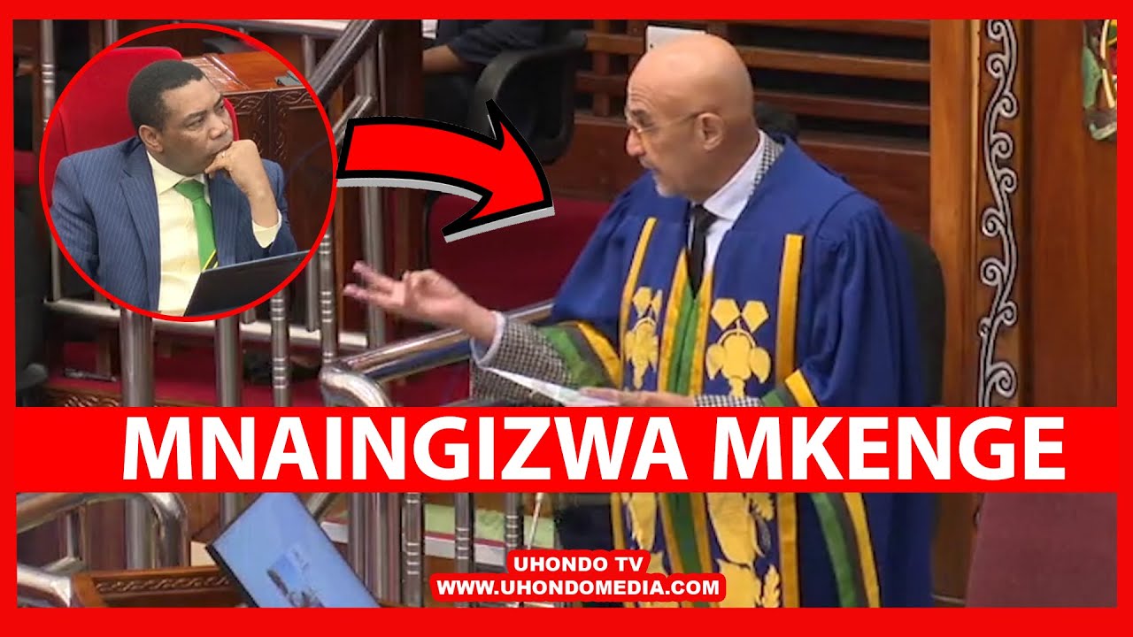 NAIBU SPIKA ZUNGU AKOMAA NA MWIGULU, AMPA SOMO BUNGENI 