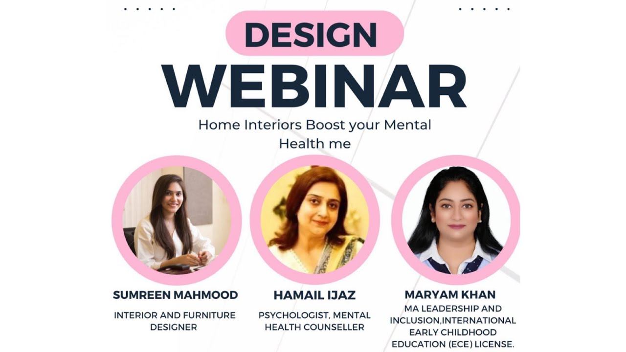 Design Webinar | Home interiors that Boost your Mental Health with Circle of hope