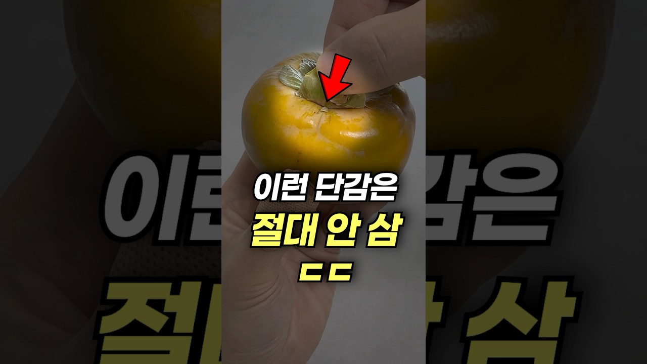 단감 살 때 이런 건 절대 사지 마세요ㄷㄷ