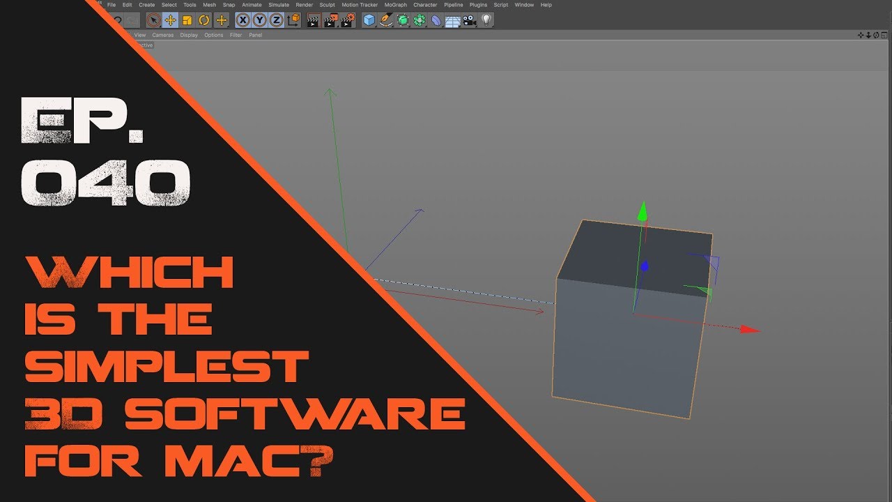 Which is the simplest 3D animation software for mac? - YouTube