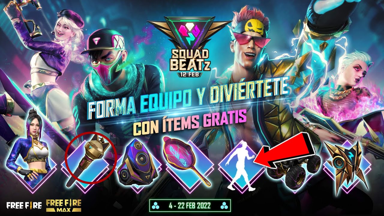 Free Fire anuncia evento Squad BEATz, com skins, músicas e recompensas