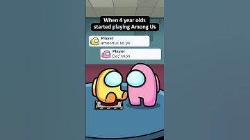 Thumbnail of POV: 4 Year Olds Started Playing Among Us (animation meme) #shorts #amongus