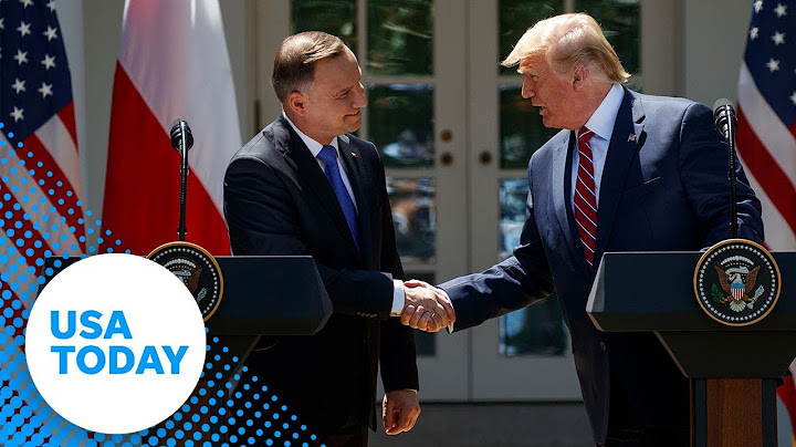 President Donald Trump speaks with Polish President Andrzej Duda | USA TODAY