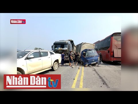 Video Giao thông 24h: Tai nạn liên hoàn 5 xe ô tô trên cao... - youtube