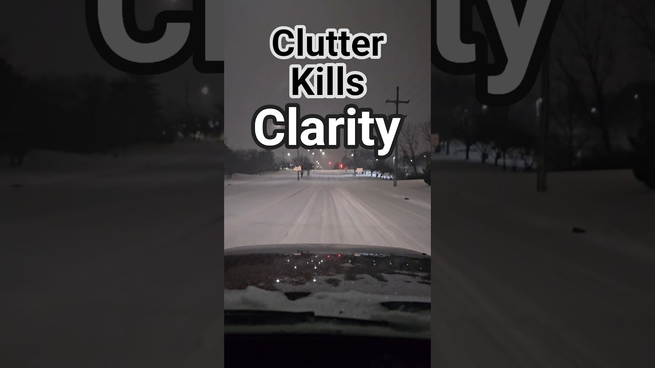 Беспорядок убивает ясность.