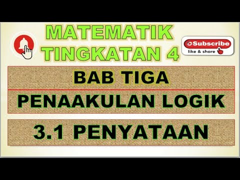 BAB 3 PENAAKULAN LOGIK  ( PENYATAAN DAN PENAFIAN PENYATAN )