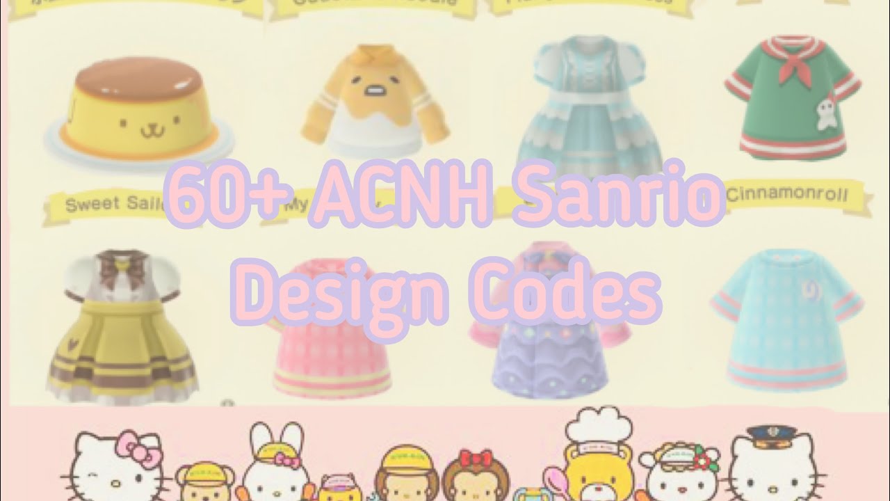 🌸 ACNH Sanrio Design Codes Pt. 2 🌸 YouTube