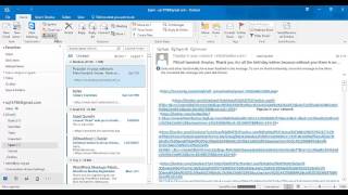 9 Ignoring conversations and flagging as junk  in Microsoft Outlook 2016 training course in UrduHind Guía