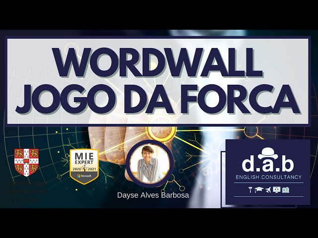 WORDWALL - HANGMAN - JOGO DA FORCA 