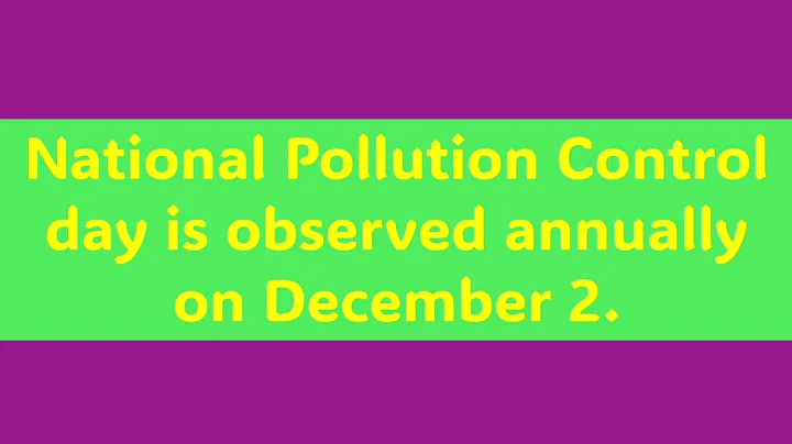 About National Pollution Control Day/Few Lines on National Pollution Control Day