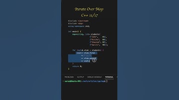 Iterate over Map in C++11/17