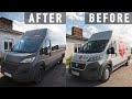 Finalizing Van’s Exterior Look & Cutting Windows / Campervan Conversion in Europe (Ep. 4)