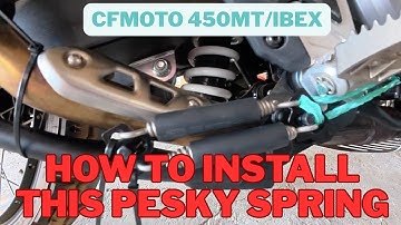 CFMOTO 450MT IBEX | How To Install the Centre Stand & Tension the Springs