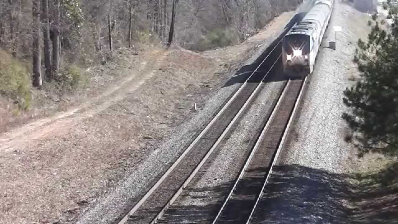 The Amtrak Crescent#19 Westbound Proceeding Austell,Ga.2-27-2014 Pt.3 - YouTube