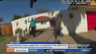 BPD body camera footage shows arrest of Bakersfield man arrested in murder-for-hire plot
