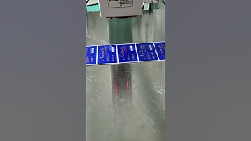 Laser marking machine combined with labeling machine + frequency converter for label date marking