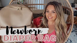 WHAT'S IN MY DIAPER BAG 2021 / NEWBORN ESSENTIALS / MINIMAL NEWBORN DIAPER BAG / BROOKE ANN