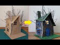 DIY Fairy TreeHouse Using Cardboard - Kartondan Peri Ağaç Evi DIY