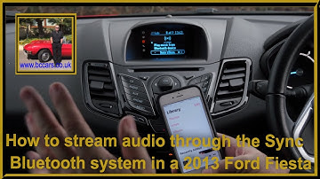 How to stream audio through the Sync Bluetooth system in a 2013 Ford Fiesta