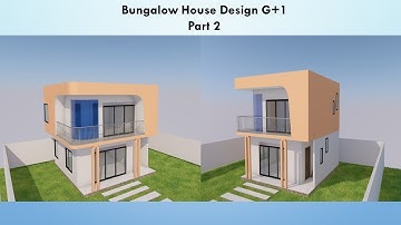 ArchiCAD Tutorial: Bungalow House Design G+1 Part 2 // House design A - Z for beginners😳😍